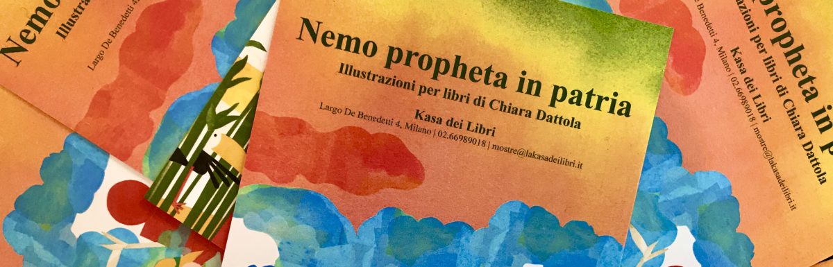 Locandina mostra di Chiara Dattola "Nemo propheta in patria"